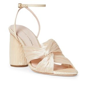 Loeffler Randall Reed Pleated Twist High-Heel Sandals